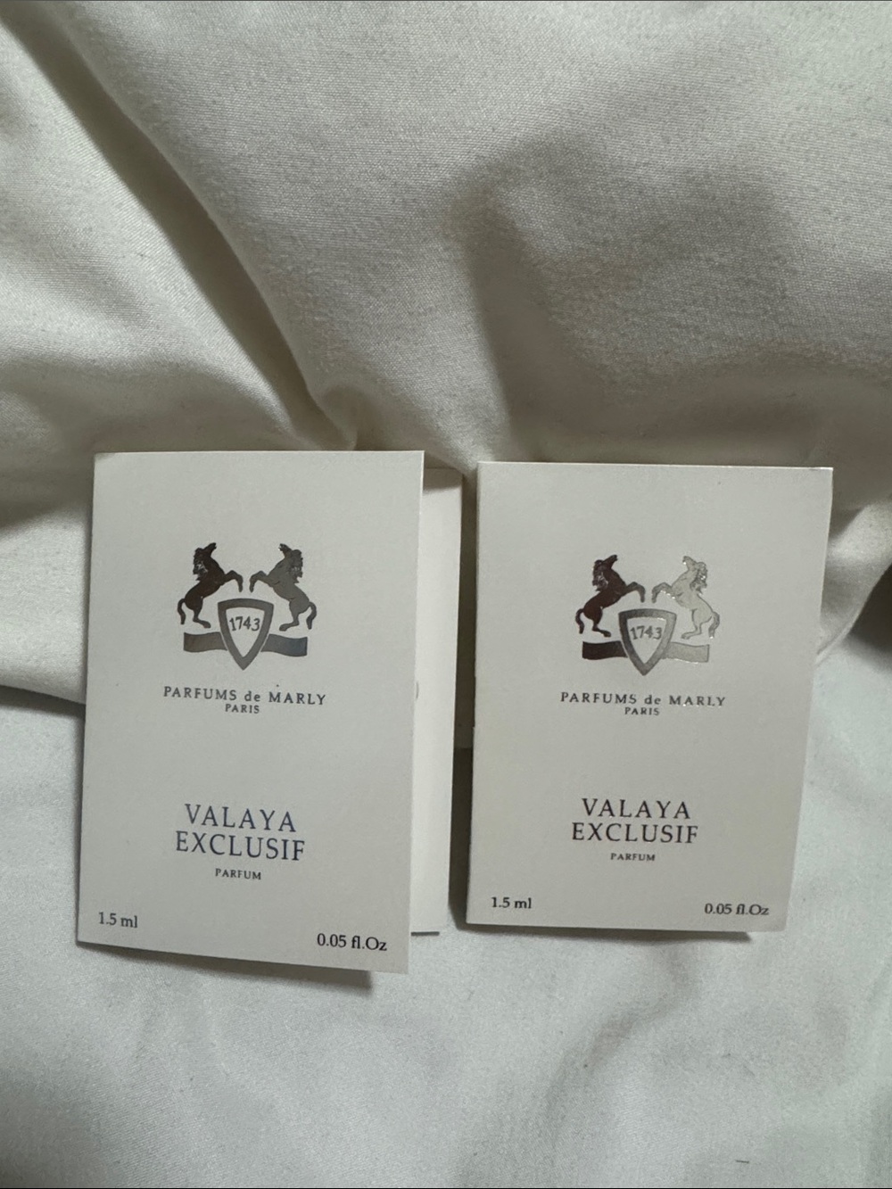 New 2 Parfums de marly Paris Valaya Exclusif sample